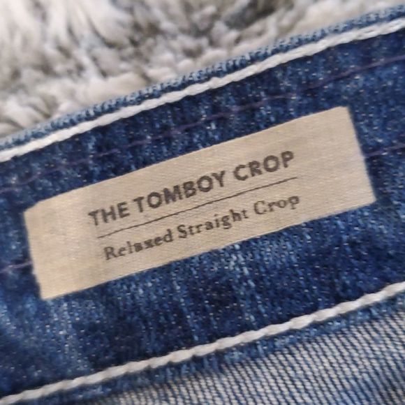 AG "the tomboy crop" relaxed straight crop jeans size 28 - Picture 3 of 9